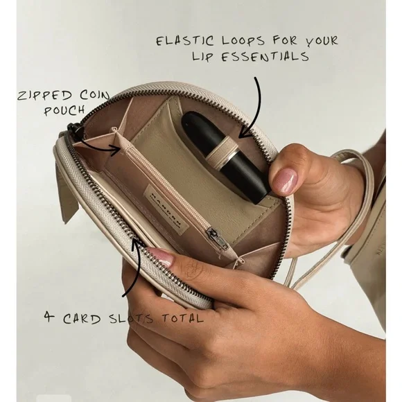 Mandrn Wedge Leather Wallet -Sand - Picture 5 of 5